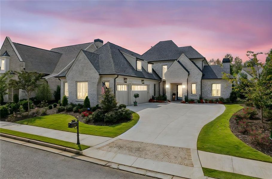 Front exterior of a new home in , Alpharetta, GA, highlighting curb appeal (Image 22).