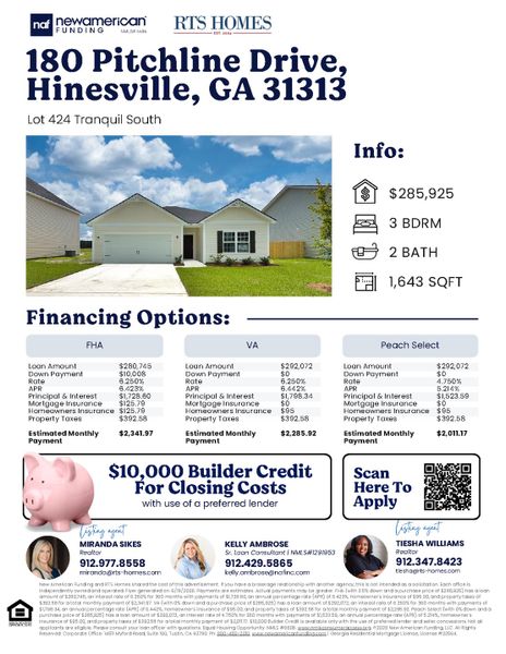 2D floor plan layout of this home in Tranquil South, Hinesville, GA (Image 13).