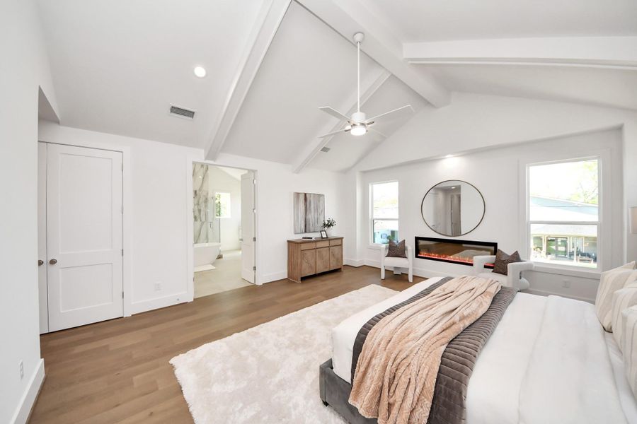 Furnished interior view inside a new home in , Houston (Image 28).