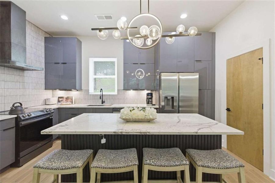 Furnished interior view inside a new home in , Atlanta (Image 18).