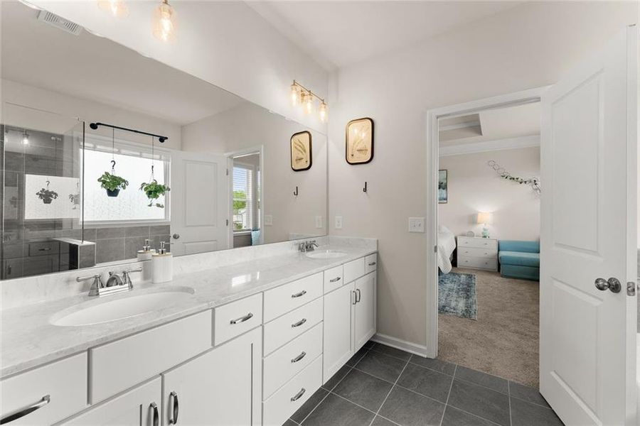 Furnished interior view inside a new home in , Dacula (Image 42).