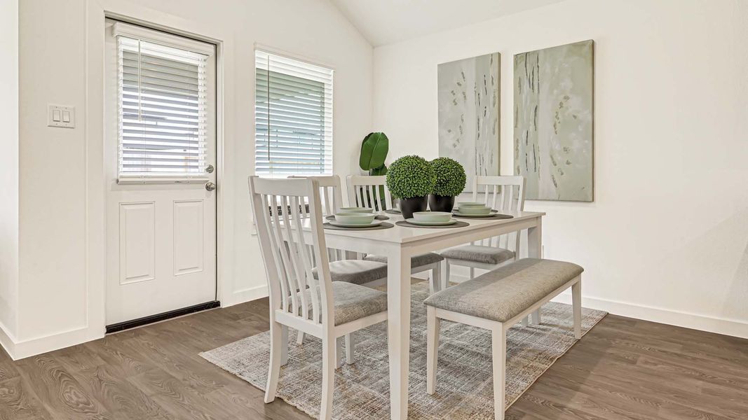 Furnished interior view inside a new home in Evergreen, Rosenberg (Image 14). Furnished interior view inside a new home in Evergreen, Rosenberg (Image 14).