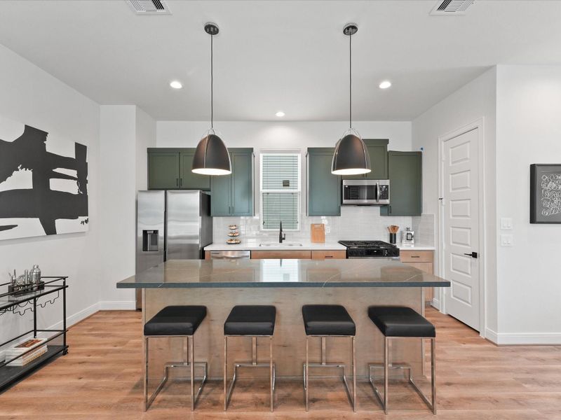Furnished interior view inside a new home in Reserve At Oak Forest, Houston (Image 9).