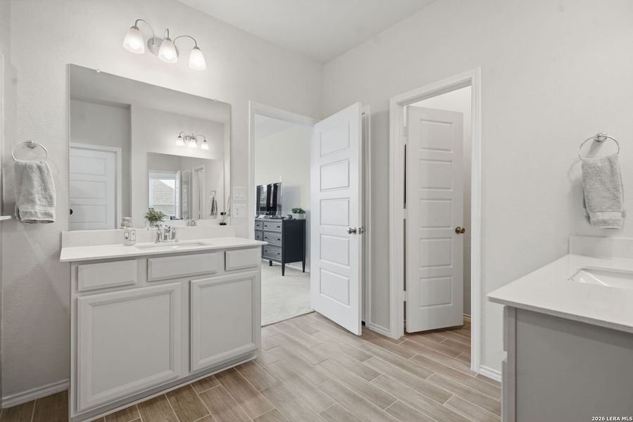 Furnished interior view inside a new home in Bison Ridge, San Antonio (Image 26).
