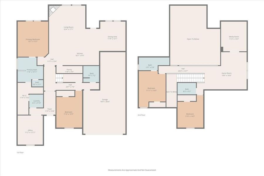 2D floor plan layout of this home in Gideon Grove, Rockwall, TX (Image 4).