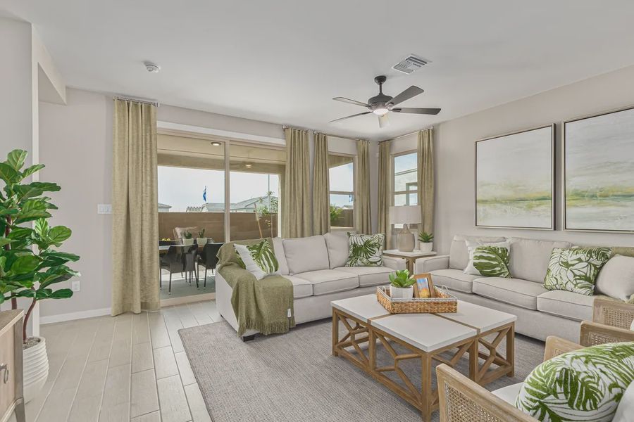 Representative furnished interior of a home built from the 1901 by Elliott Homes in Camilo at Santana, Yuma (Image 8).