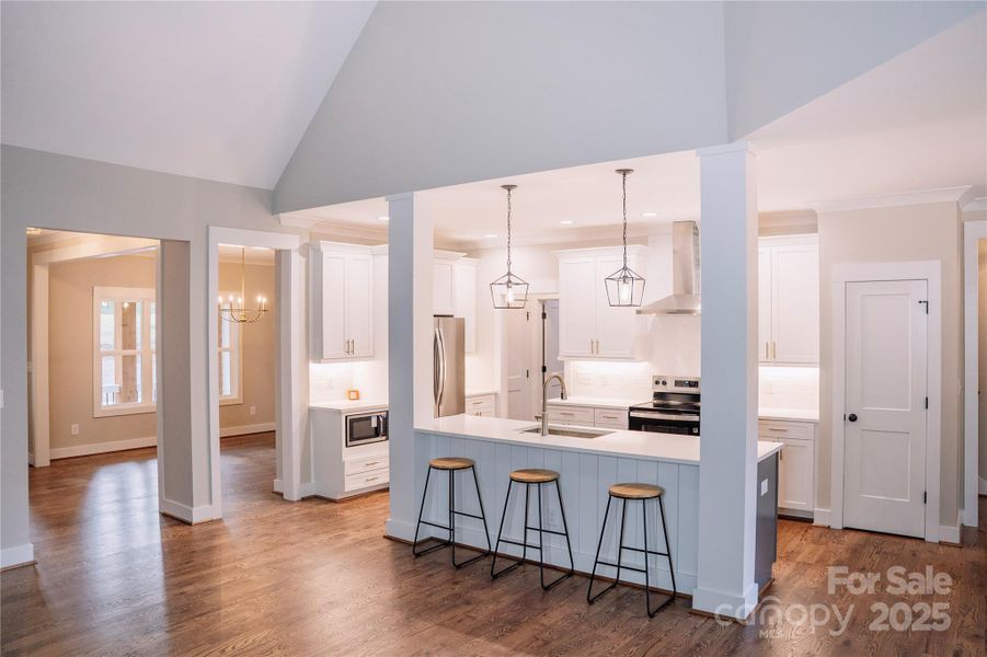 Furnished interior view inside a new home in , Monroe (Image 10).