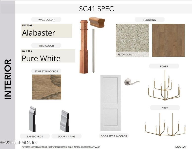 Sample of building materials used in homes in SilverLeaf, St. Augustine (Image 15).