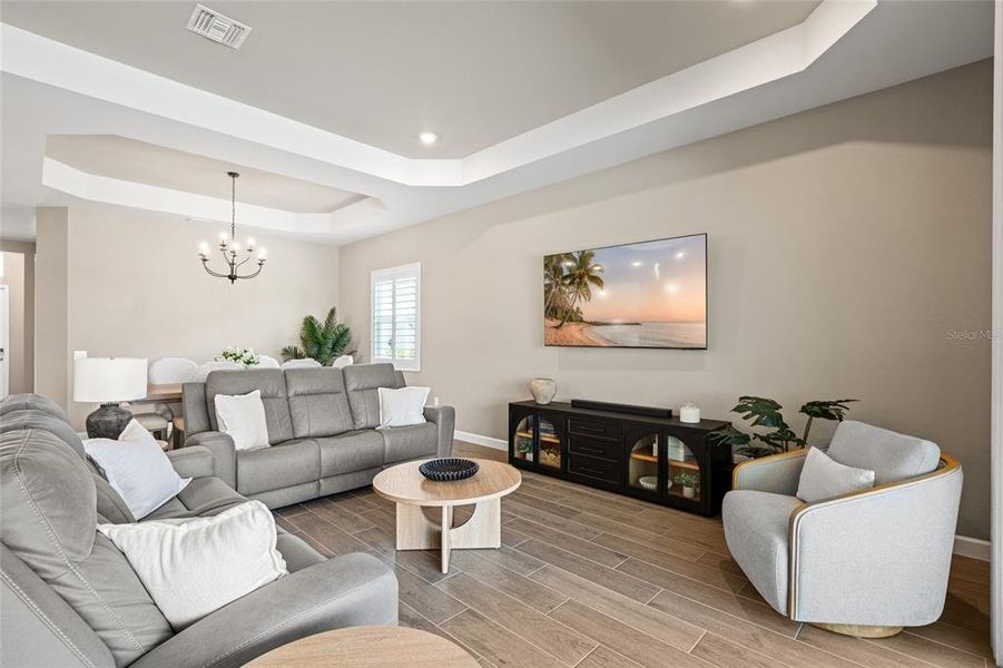 Furnished interior view inside a new home in Webbs Reserve, Punta Gorda (Image 7). Furnished interior view inside a new home in Webbs Reserve, Punta Gorda (Image 7).