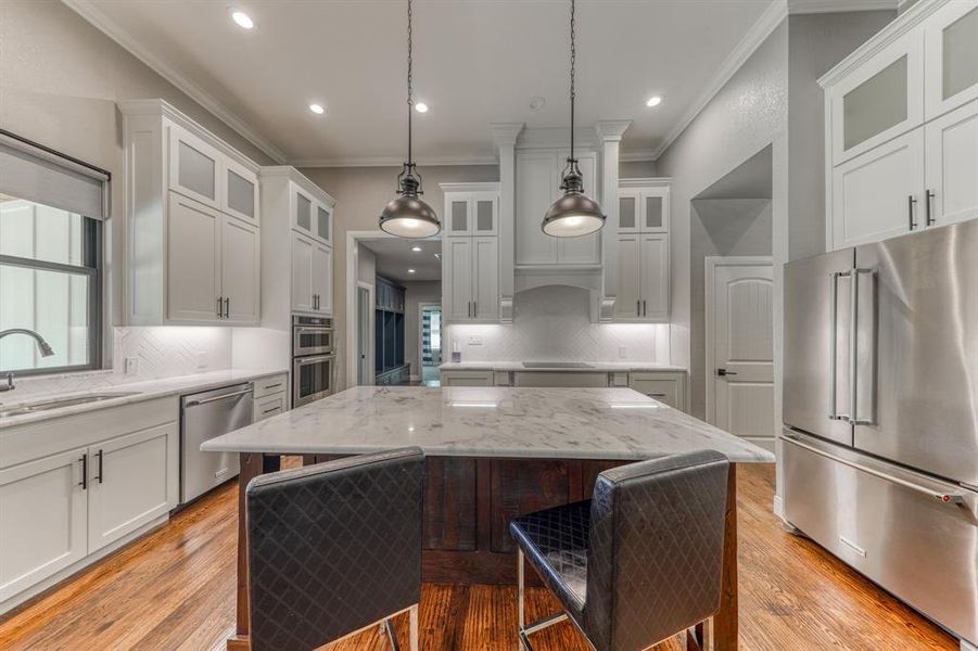 Pick your hardware, fixtures & counters in this semi-custom home