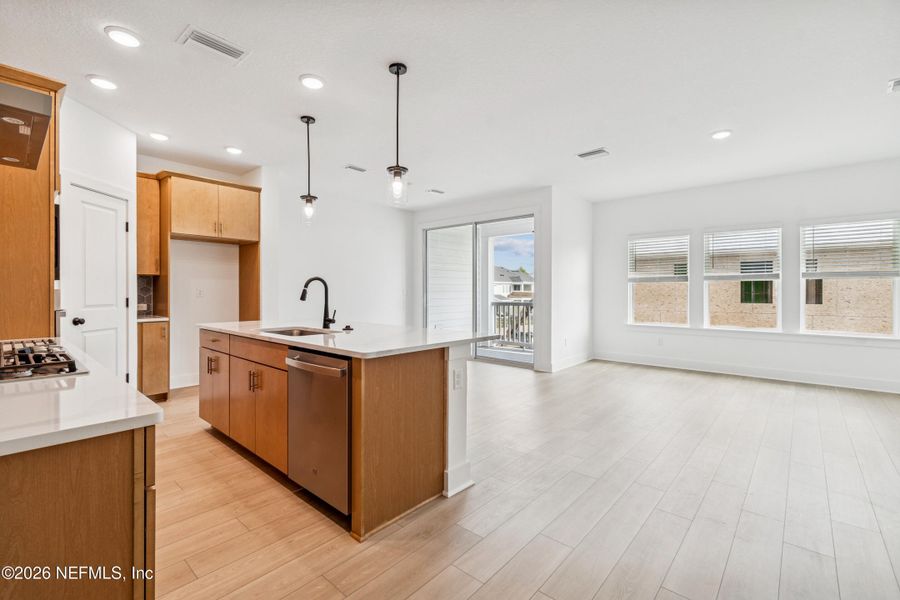 Furnished interior view inside a new home in Kettering at eTown - Traditional Collection, Jacksonville (Image 8).