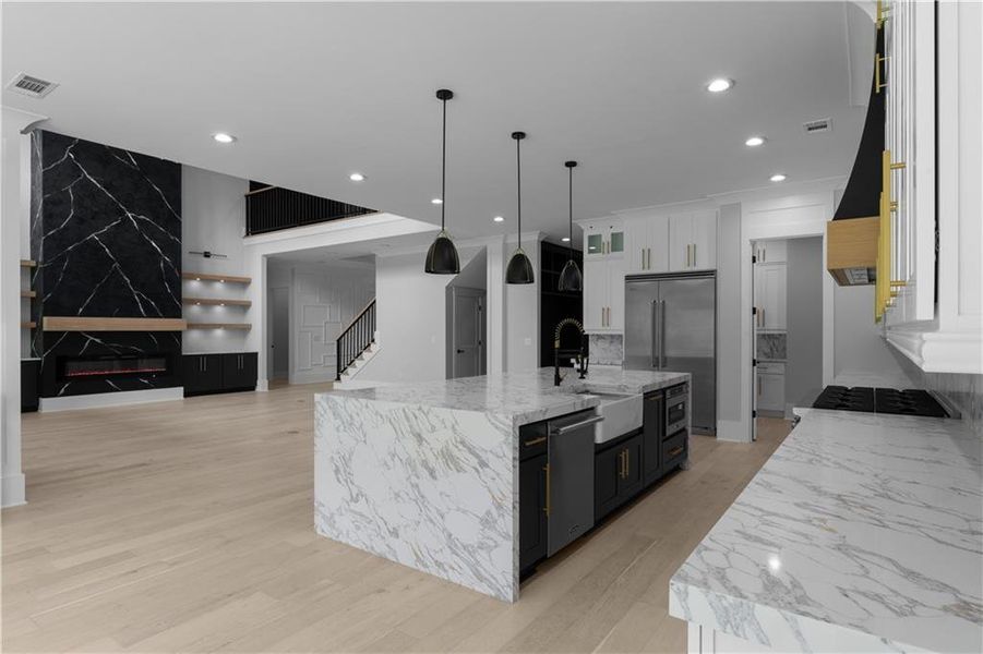 Furnished interior view inside a new home in , Suwanee (Image 8).