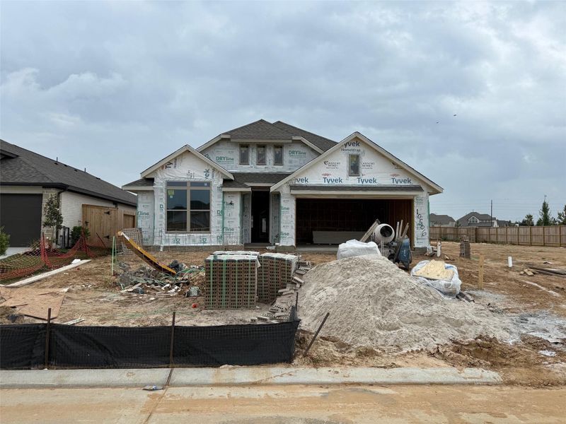 In-progress construction of a new home in Candela, Richmond, TX (Image 8).
