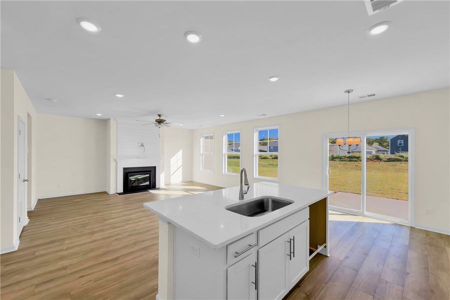 Furnished interior view inside a new home in Brownstone Park, Easley (Image 5).