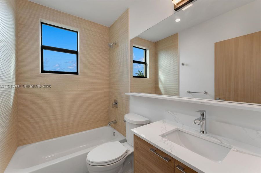 Furnished interior view inside a new home in , Miami (Image 16).