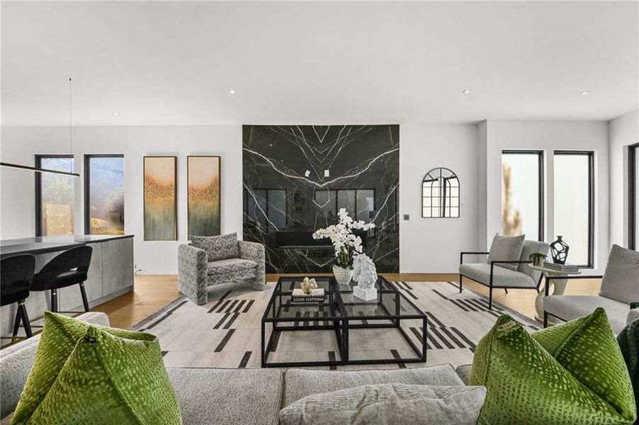 Furnished interior view inside a new home in , Atlanta (Image 15).