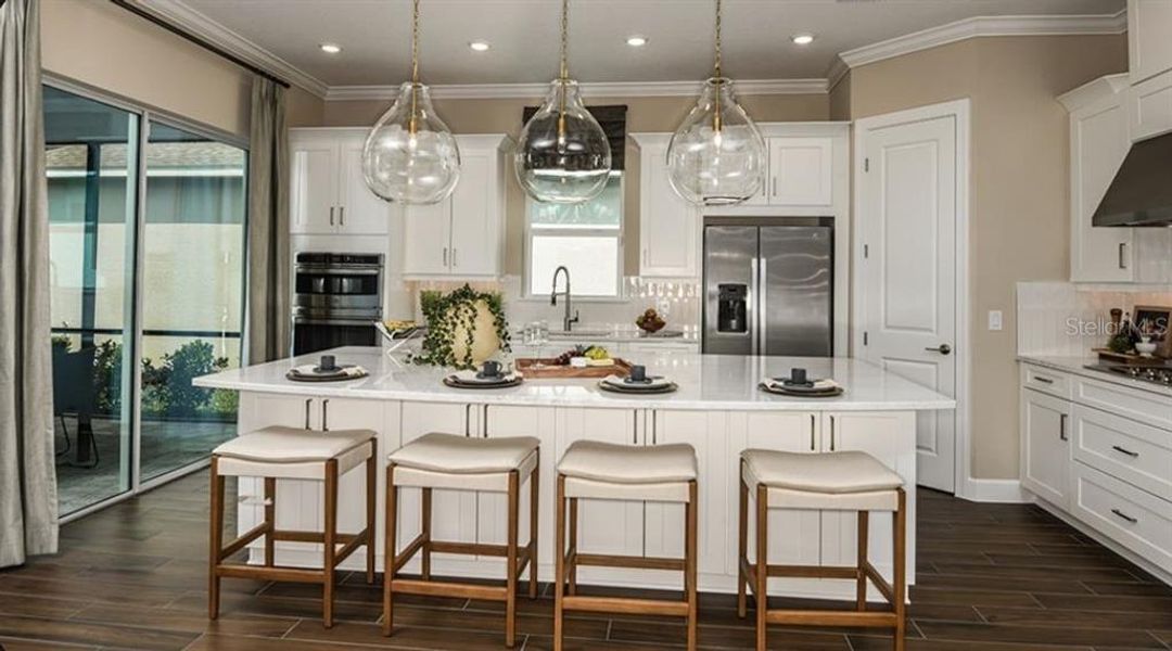 Furnished interior view inside a new home in Esplanade at Westview, Kissimmee (Image 10).