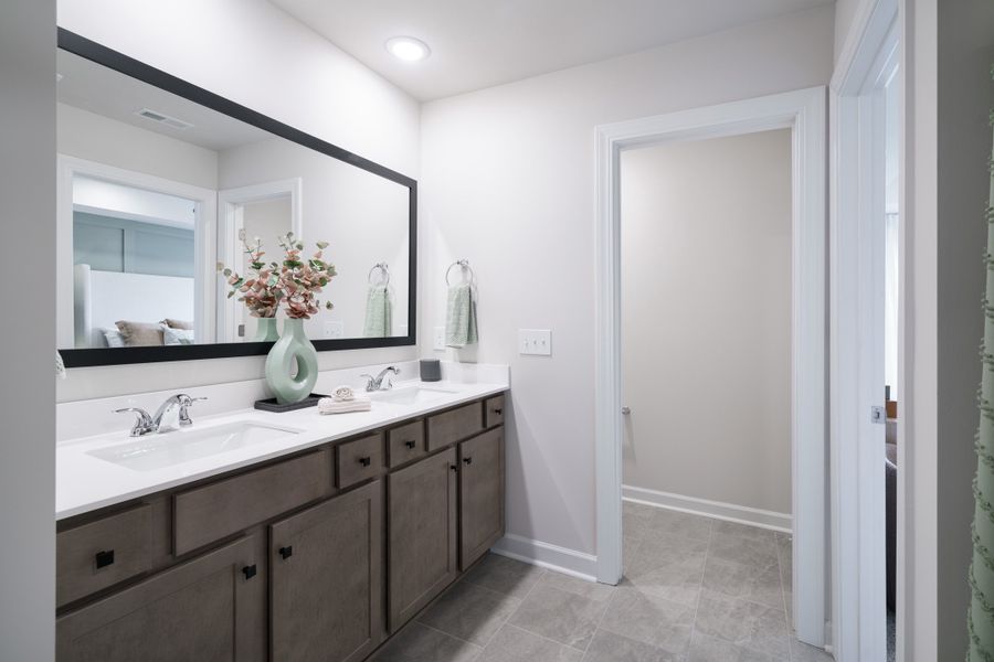 Representative furnished interior of a home built from the The Carson by Cothran Homes in Reidville Town Center, Reidville (Image 31).