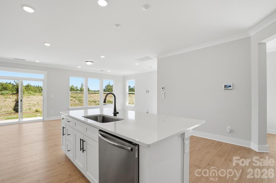 Furnished interior view inside a new home in Blythe Mill Townhomes, Waxhaw (Image 6).