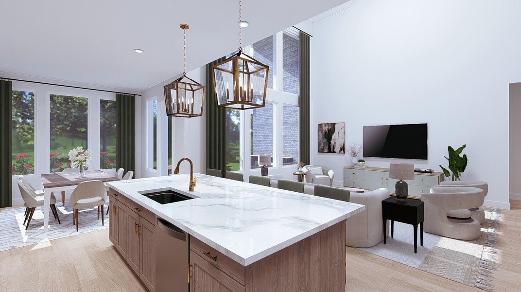 Furnished interior view inside a new home in Everly - 60', Hockley (Image 11).