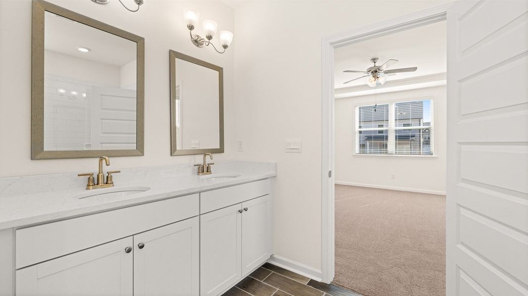 Representative furnished interior of a home built from the Edison by D.R. Horton in Westland, Bogart (Image 12).