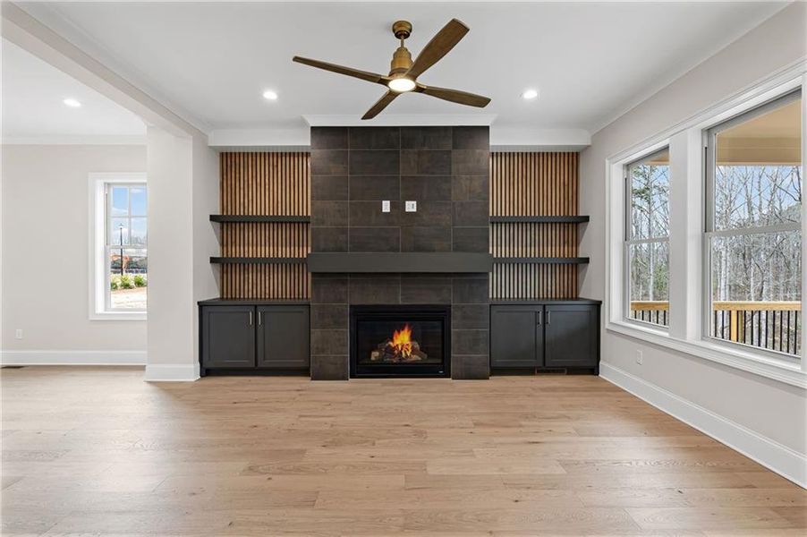 Furnished interior view inside a new home in Laurel View, Suwanee (Image 16). Furnished interior view inside a new home in Laurel View, Suwanee (Image 16).