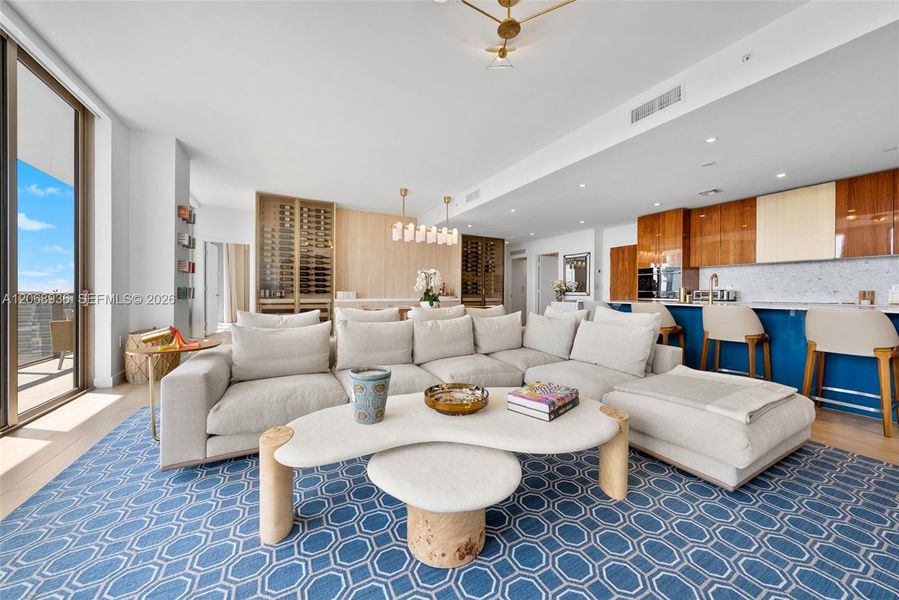 Furnished interior view inside a new home in Mr. C Residences, Miami (Image 36). Furnished interior view inside a new home in Mr. C Residences, Miami (Image 36).
