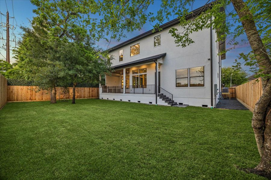 Exterior details and patio area of a home in , Bellaire (Image 24).