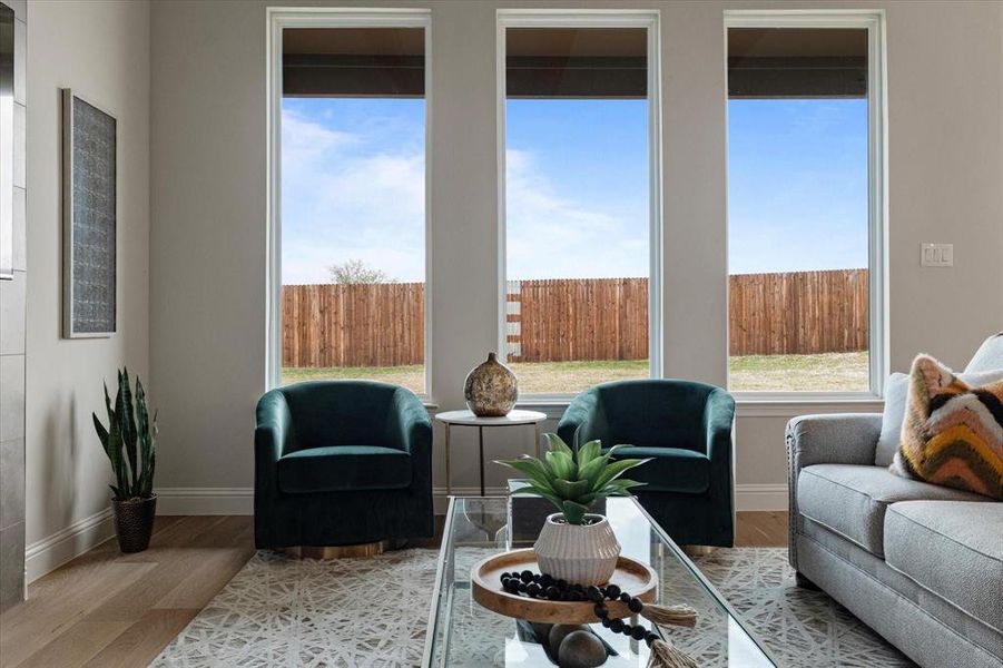 Furnished interior view inside a new home in University Park at Northpointe, Denton (Image 7).