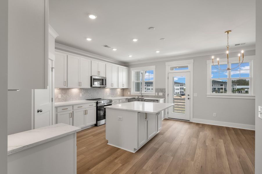 Furnished interior view inside a new home in New Riverside Village, Bluffton (Image 7). Furnished interior view inside a new home in New Riverside Village, Bluffton (Image 7).