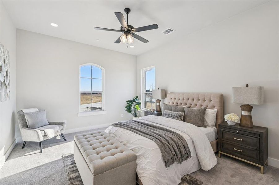 Furnished interior view inside a new home in , Aledo (Image 27).