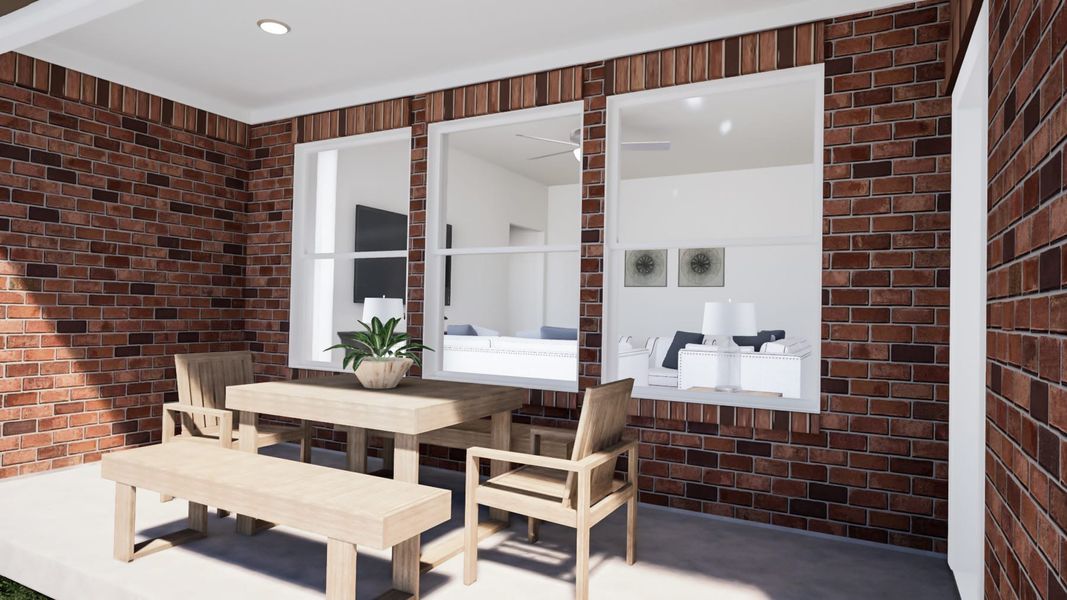 Representative exterior details of a home built from the Bryson by Tri Pointe Homes in LaPrelle, Haslet (Image 3).