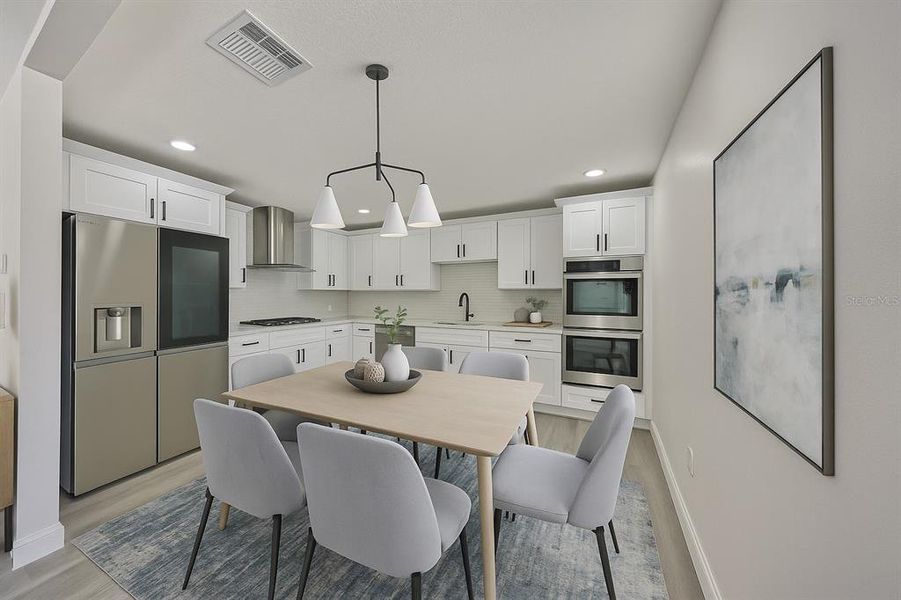 Furnished interior view inside a new home in , Tampa (Image 15). Furnished interior view inside a new home in , Tampa (Image 15).