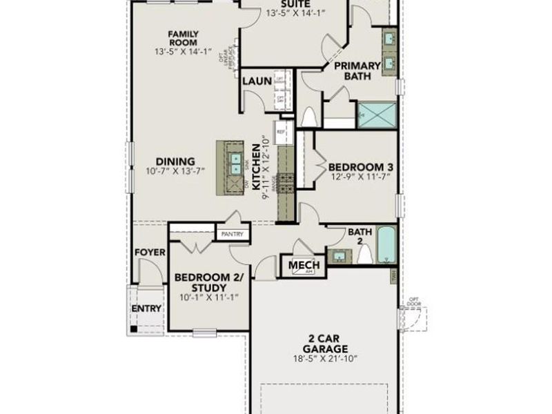 2D floor plan layout of this home in River Ranch Meadows, Dayton, TX (Image 5). 2D floor plan layout of this home in River Ranch Meadows, Dayton, TX (Image 5).