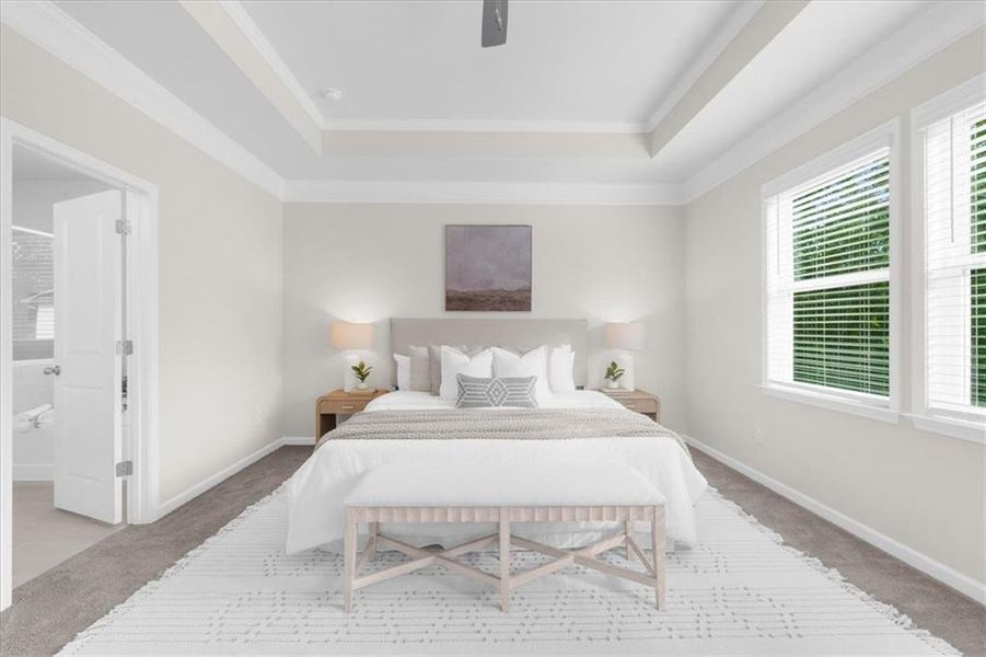 Furnished interior view inside a new home in River Rock, Ball Ground (Image 31).