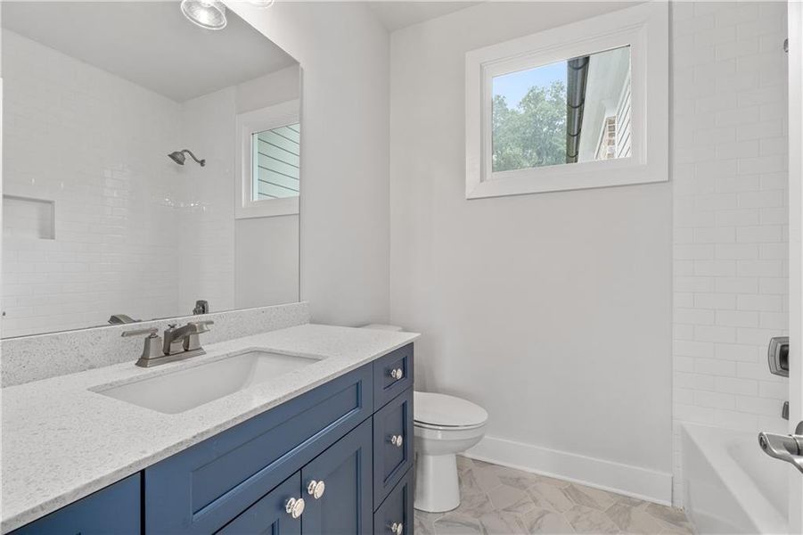 Furnished interior view inside a new home in Crossroads, Alpharetta (Image 41).