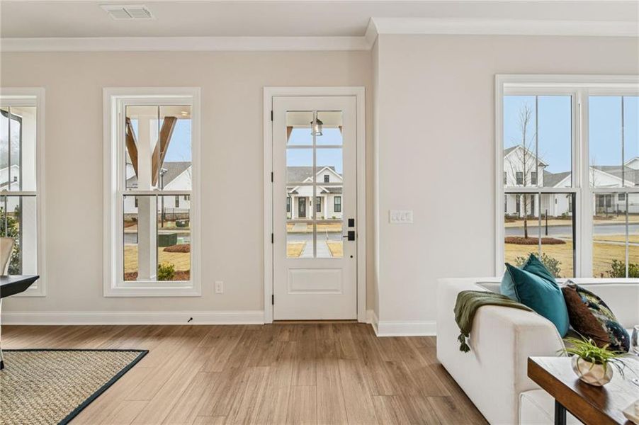 Furnished interior view inside a new home in Waterhaven, Cumming (Image 9).