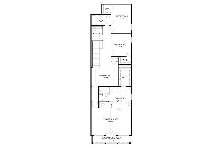 2D floor plan layout of this home in Shady Acres, Houston, TX (Image 6).