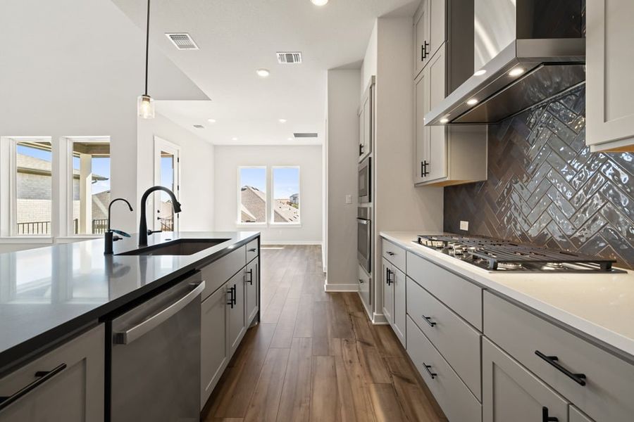 Furnished interior view inside a new home in Park Collection at Lariat, Liberty Hill (Image 13).