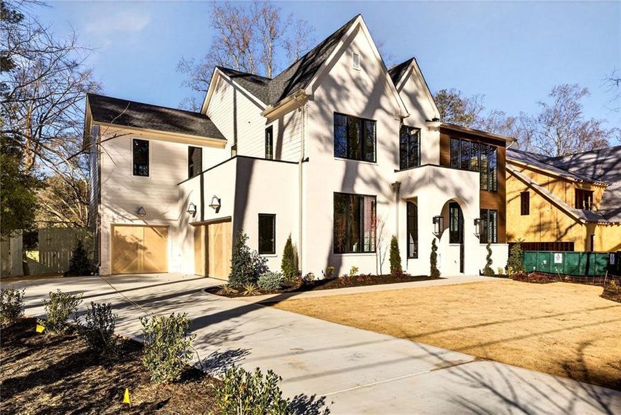 Front exterior of a new home in , Atlanta, GA, highlighting curb appeal (Image 26).