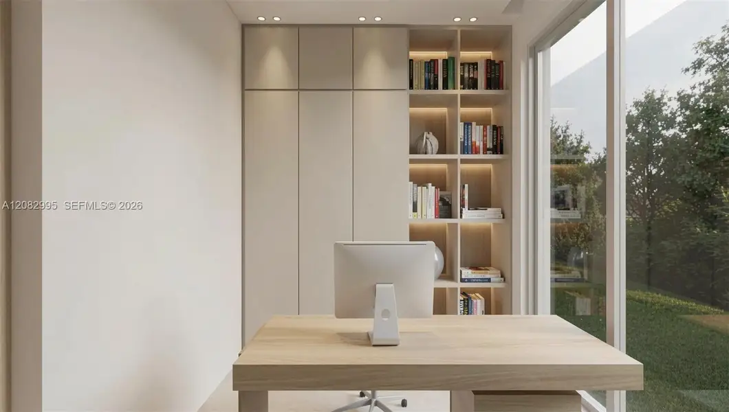 Furnished interior view inside a new home in , Miami Springs (Image 12).