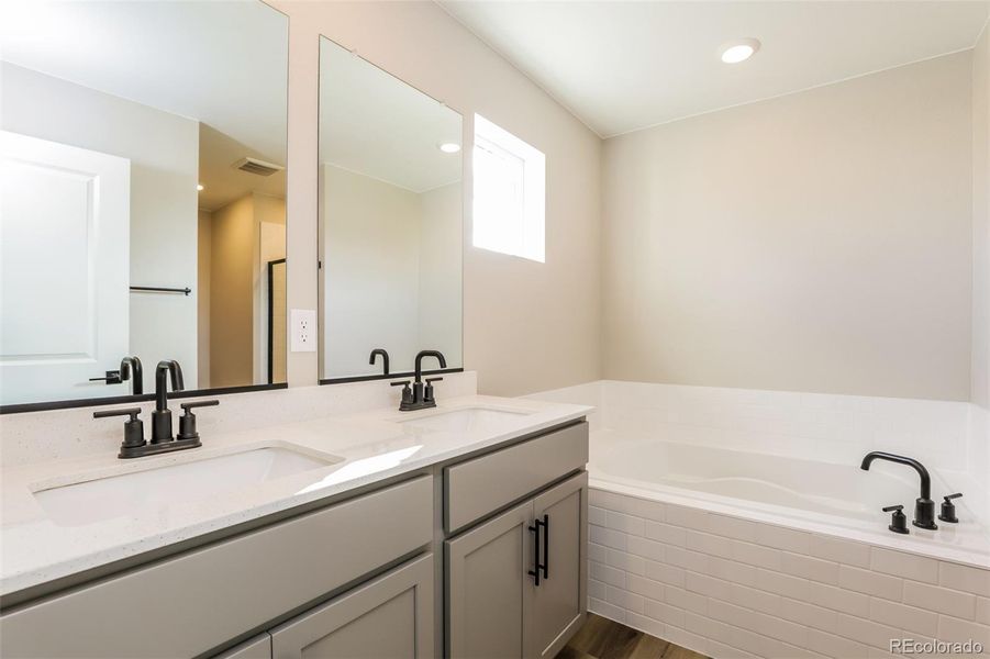 Furnished interior view inside a new home in Second Creek Farm, Commerce City (Image 6).