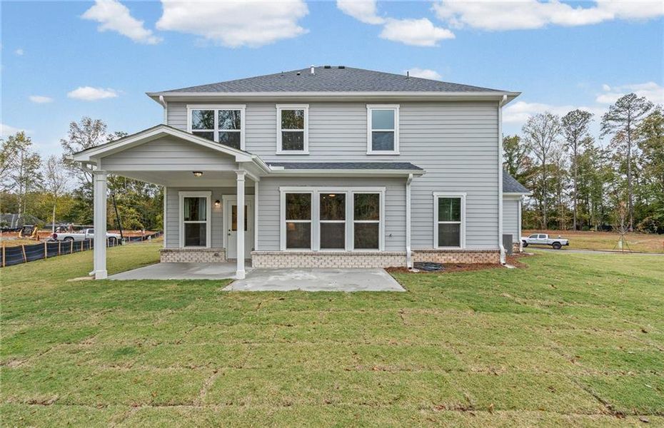 Exterior details and patio area of a home in Oakwood, Cumming (Image 27).