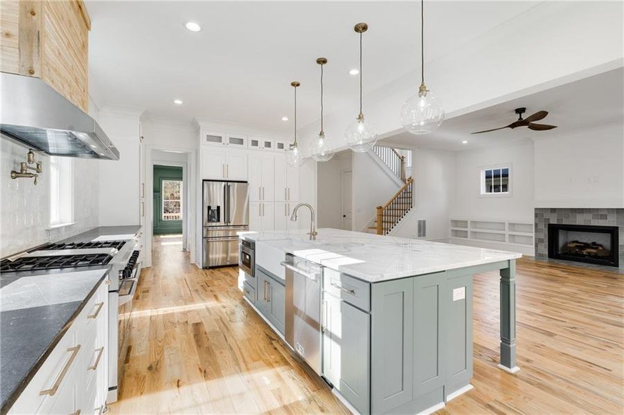 Furnished interior view inside a new home in , Atlanta (Image 13).