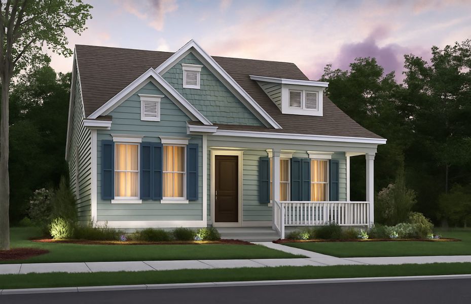 Representative exterior photo of a completed home built from the Belleview by Pulte Homes in SayeBrook, Myrtle Beach, SC (Image 18).