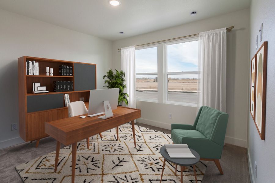 Representative furnished interior of a home built from the Sage by Hartford Homes in Prairie Song Cottages, Windsor (Image 8). Representative furnished interior of a home built from the Sage by Hartford Homes in Prairie Song Cottages, Windsor (Image 8).