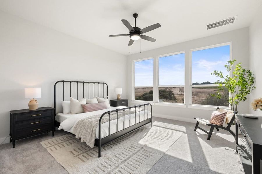 Furnished interior view inside a new home in Lariat, Liberty Hill (Image 38).