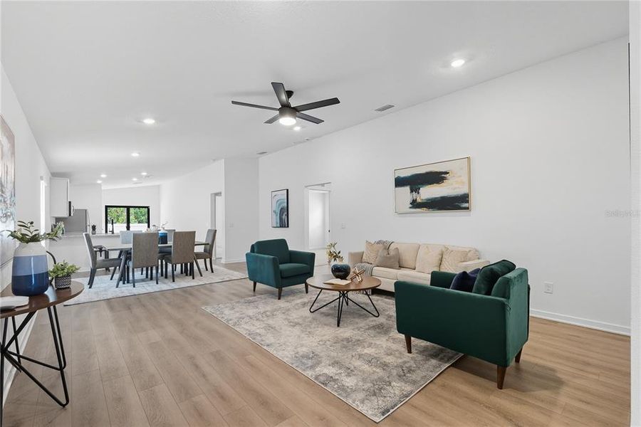 Furnished interior view inside a new home in , Tampa (Image 5). Furnished interior view inside a new home in , Tampa (Image 5).