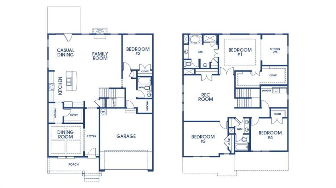 2D floor plan layout of this home in Westland, Bogart, GA (Image 3).