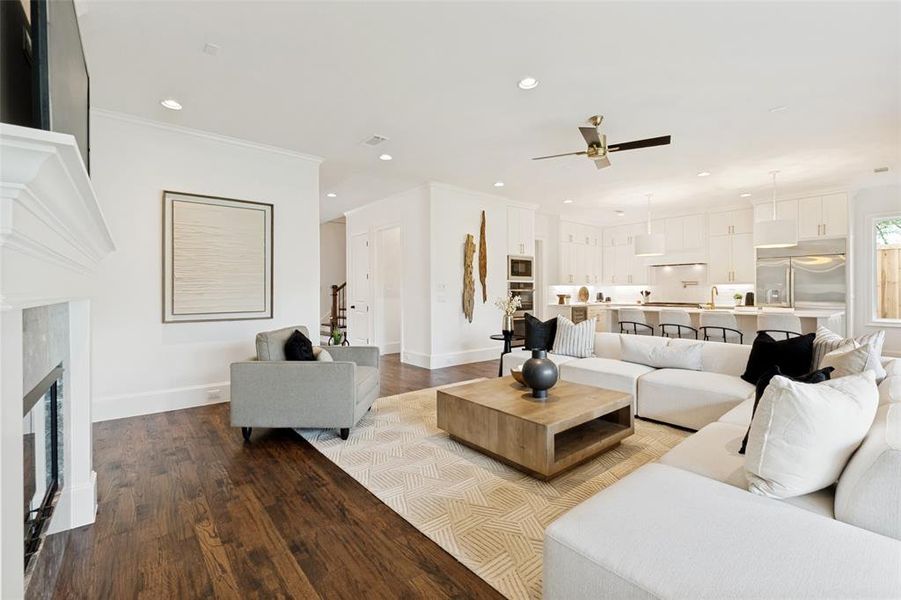 Furnished interior view inside a new home in , Dallas (Image 9).